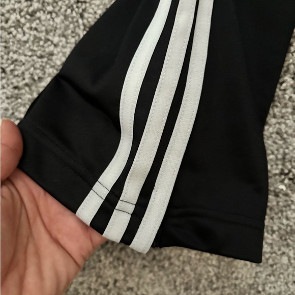 adidas freebird three stripe pleated zipper pant black xs - Picture 4 of 5